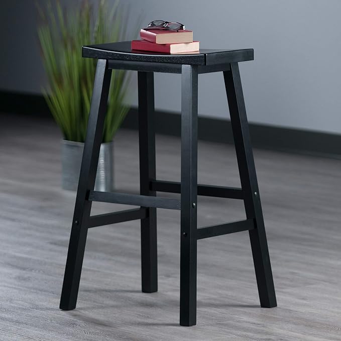 Winsome Satori wooden bar stool with compact design – space-saving bar stool under $100