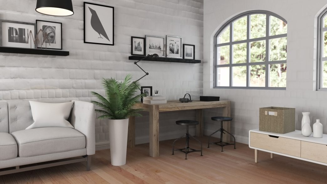 Bright and minimal small living room design that makes the space look bigger without renovation.