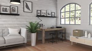 Bright and minimal small living room design that makes the space look bigger without renovation.
