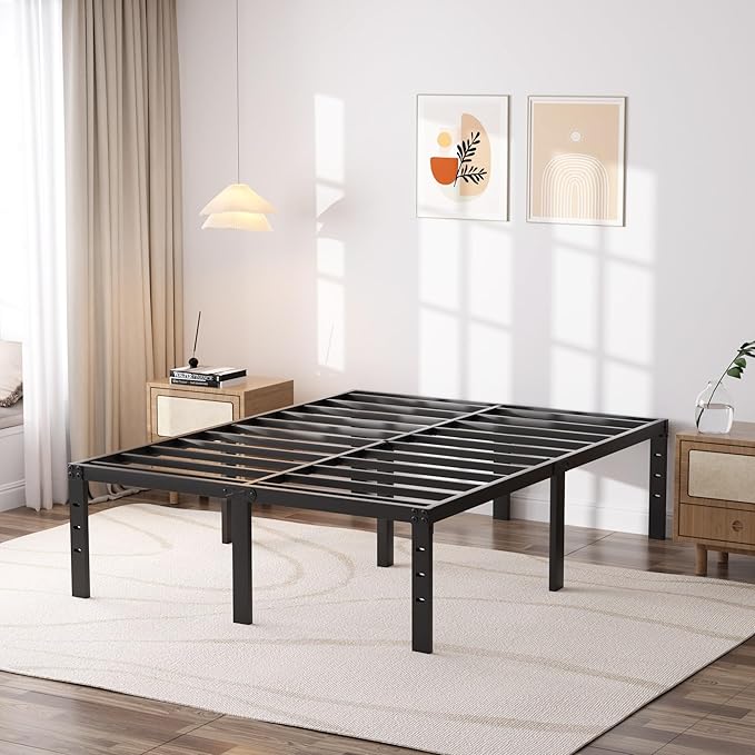 Small bedroom with a lift-up bed frame revealing storage space underneath, ideal for maximizing apartment space