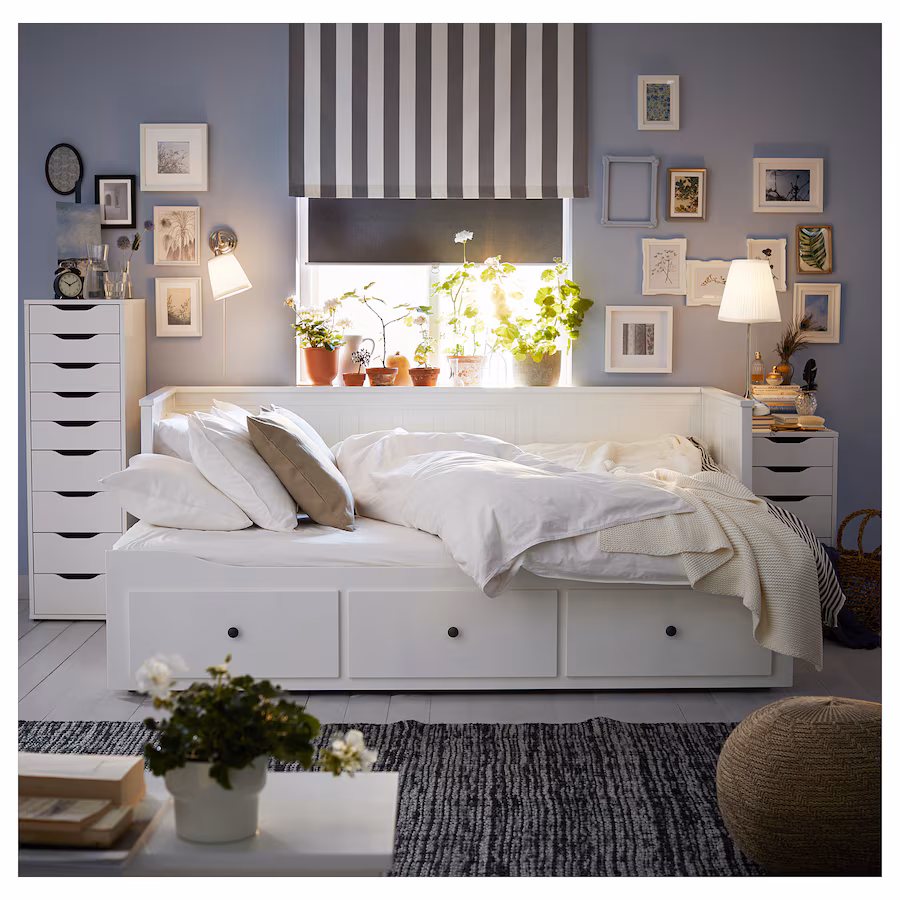 Eco-conscious IKEA furniture – HEMNES bed made with sustainable wood