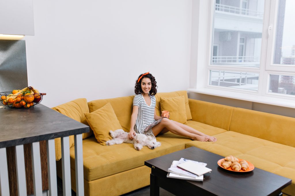 Stylish small apartment living room showcasing space-saving furniture and clever layout to maximize limited space